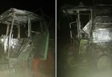 3 tractoare și alte utilaje ale unui fermier din Botoșani au ars într-un incendiu. Se suspectează că focul ar fi fost provocat intenționat